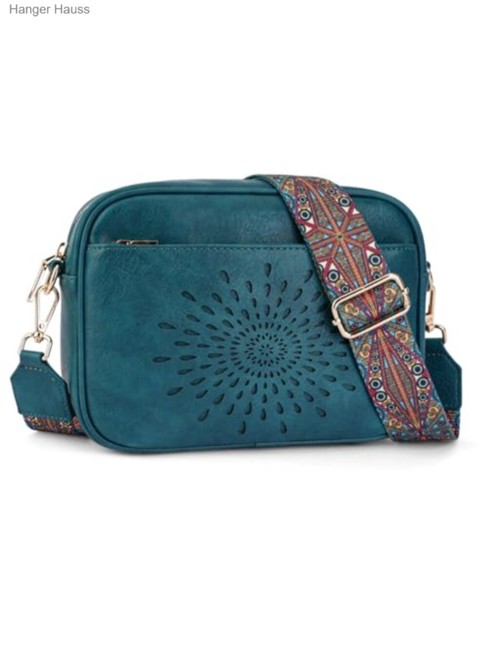 Vegan Leather Crossbody Bag with Adjustable Strap - Trendy Women's Small Purse